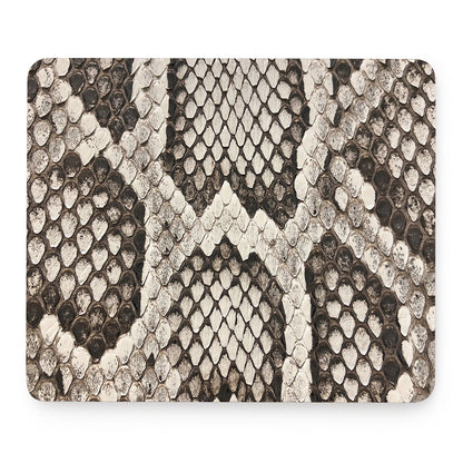 Beige Snakeskin Print Mouse Pad