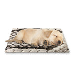 Beige Snakeskin Print Pet Cooling Mat Cover