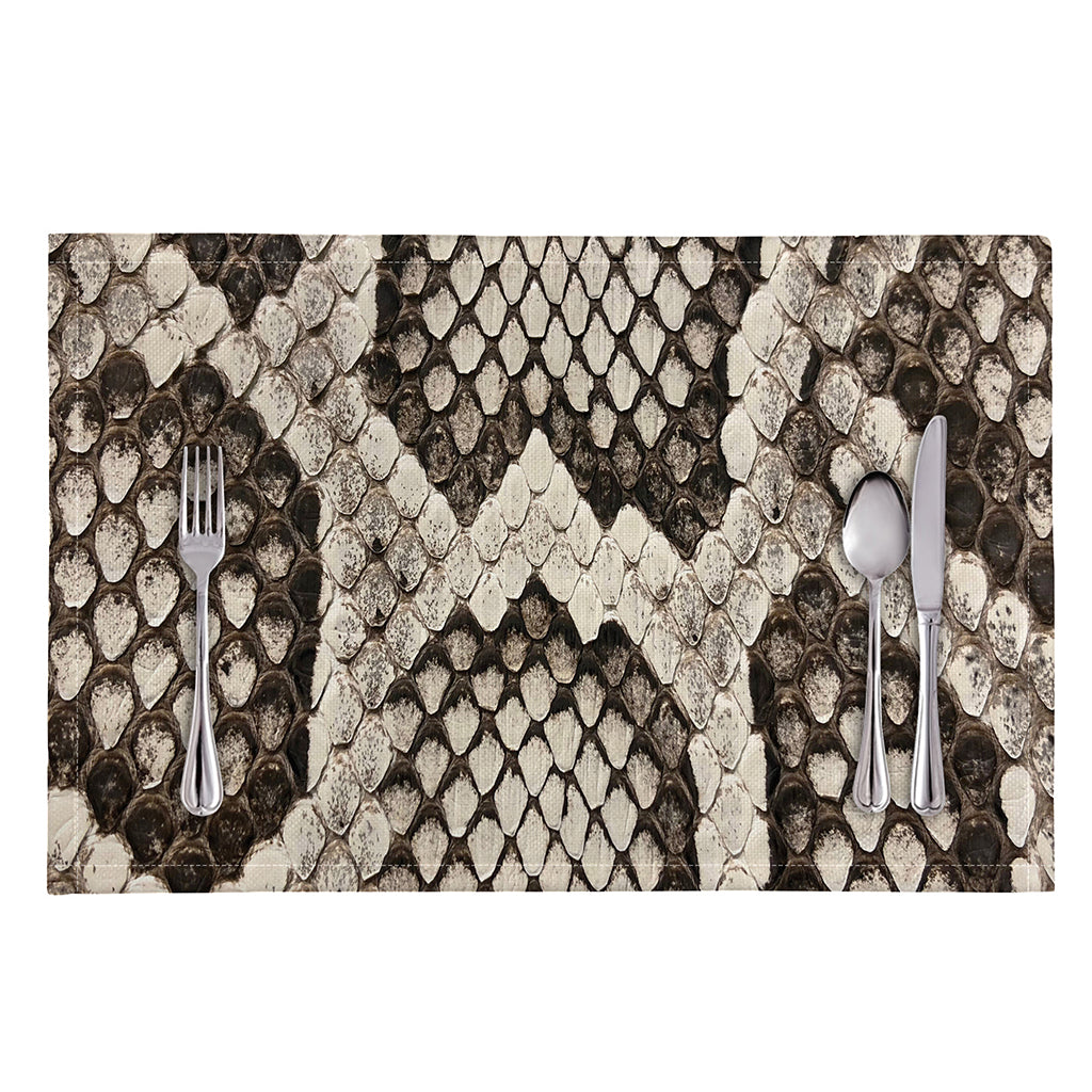 Beige Snakeskin Print Placemat