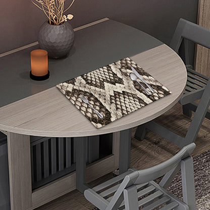Beige Snakeskin Print Placemat