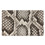 Beige Snakeskin Print Polyester Doormat