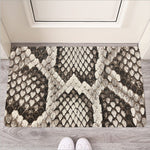 Beige Snakeskin Print Rubber Doormat