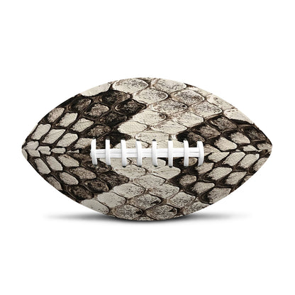 Beige Snakeskin Print Rugby Ball