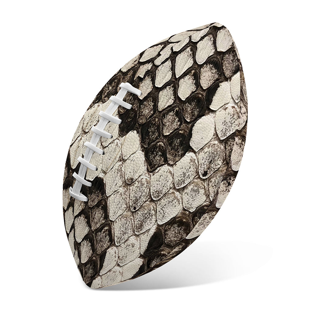 Beige Snakeskin Print Rugby Ball