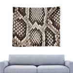 Beige Snakeskin Print Tapestry