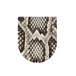 Beige Snakeskin Print Toilet Lid Cover