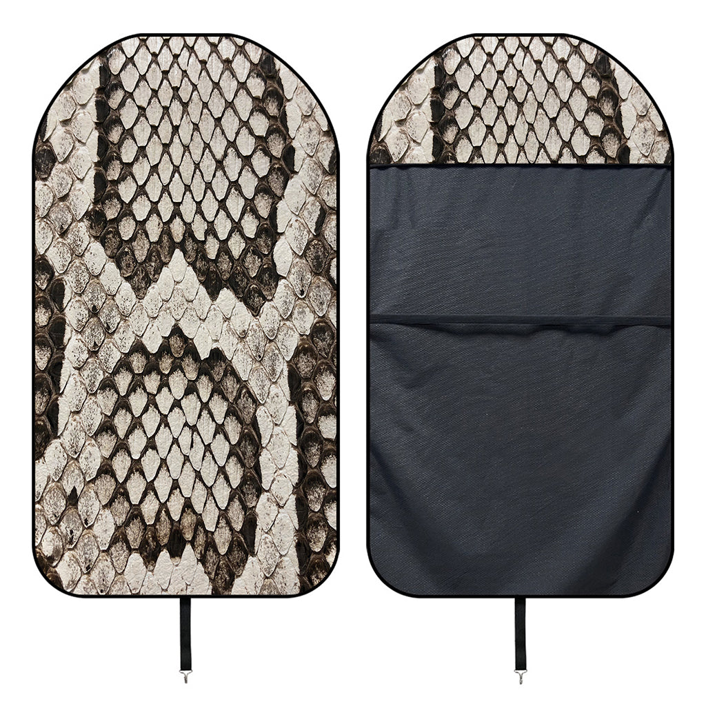 Beige Snakeskin Print Waterproof Car Seat Cover