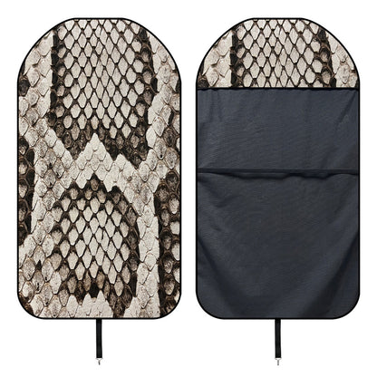 Beige Snakeskin Print Waterproof Car Seat Cover