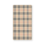Beige Tartan Pattern Print Baby Crib Sheet