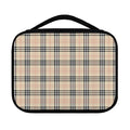 Beige Tartan Pattern Print Classic Bible Case