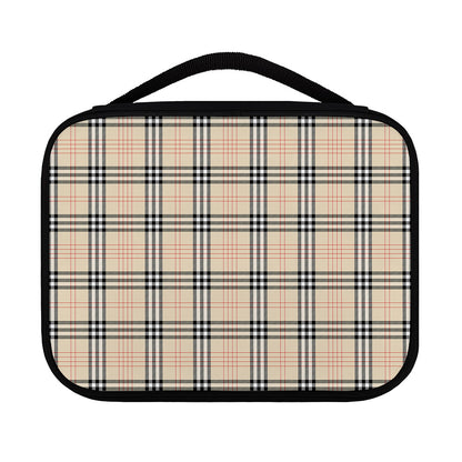 Beige Tartan Pattern Print Classic Bible Case
