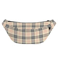 Beige Tartan Pattern Print Fanny Pack