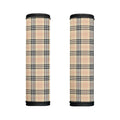 Beige Tartan Pattern Print Handle Covers