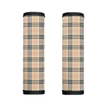 Beige Tartan Pattern Print Handle Covers
