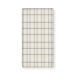 Beige Tattersall Pattern Print Baby Crib Sheet