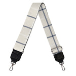 Beige Tattersall Pattern Print Bag Strap