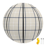 Beige Tattersall Pattern Print Basketball