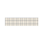 Beige Tattersall Pattern Print Bed Runner