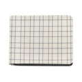 Beige Tattersall Pattern Print Bifold Wallet