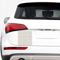 Beige Tattersall Pattern Print Car Sticker