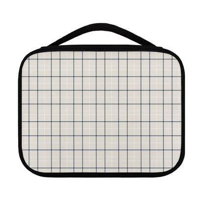 Beige Tattersall Pattern Print Classic Bible Case