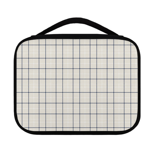 Beige Tattersall Pattern Print Classic Bible Case
