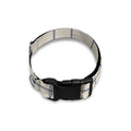 Beige Tattersall Pattern Print Dog Collar