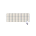 Beige Tattersall Pattern Print Extended Mouse Pad