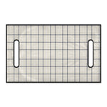 Beige Tattersall Pattern Print Golf Cart Seat Cover