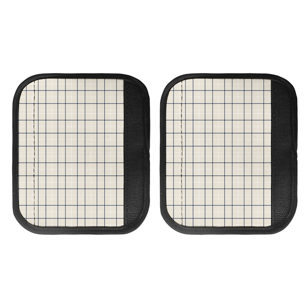 Beige Tattersall Pattern Print Handle Covers
