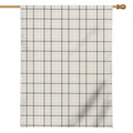 Beige Tattersall Pattern Print House Flag