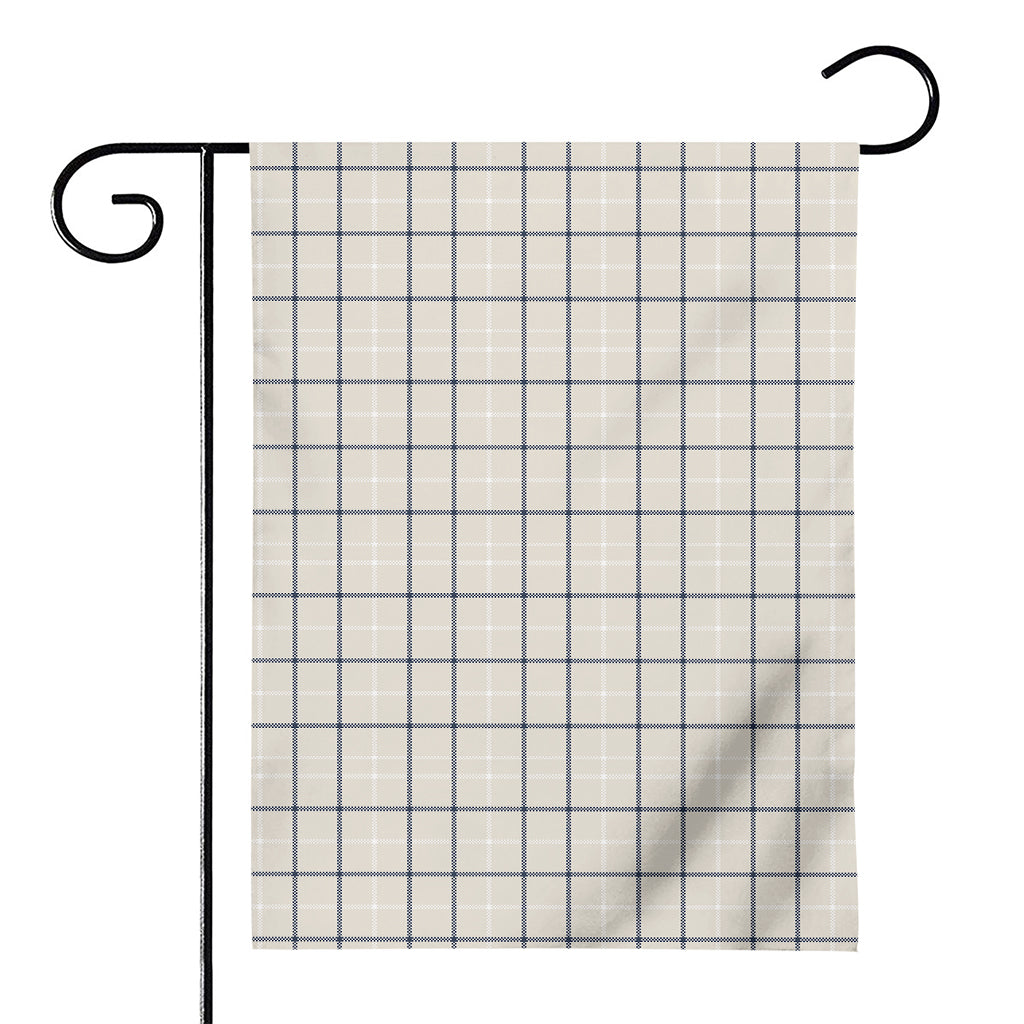 Beige Tattersall Pattern Print House Flag