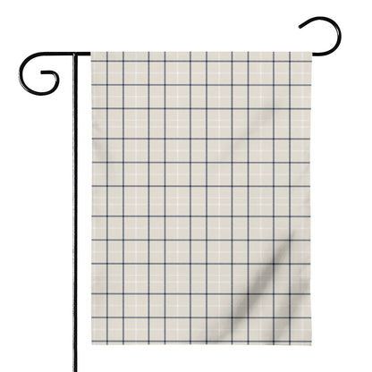 Beige Tattersall Pattern Print House Flag