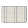 Beige Tattersall Pattern Print Indoor Door Mat
