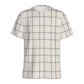 Beige Tattersall Pattern Print Men's Athletic T-Shirt