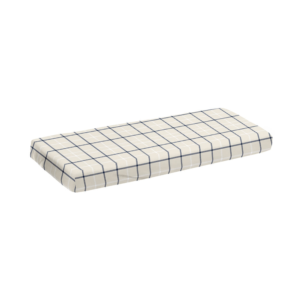 Beige Tattersall Pattern Print Piano Keyboard Cover