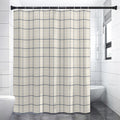Beige Tattersall Pattern Print Premium Shower Curtain