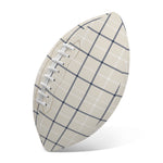 Beige Tattersall Pattern Print Rugby Ball