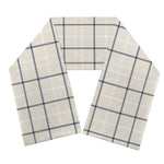 Beige Tattersall Pattern Print Scarf