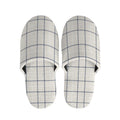 Beige Tattersall Pattern Print Slippers