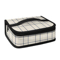 Beige Tattersall Pattern Print Small Lunch Bag