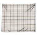 Beige Tattersall Pattern Print Tapestry