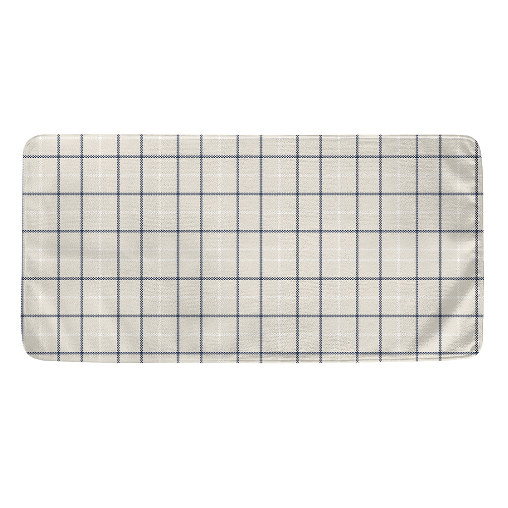 Beige Tattersall Pattern Print Towel