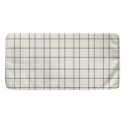 Beige Tattersall Pattern Print Towel