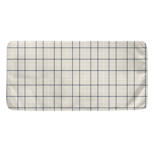 Beige Tattersall Pattern Print Towel