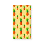 Beige Watercolor Pineapple Pattern Print Baby Crib Sheet