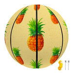 Beige Watercolor Pineapple Pattern Print Basketball