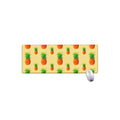 Beige Watercolor Pineapple Pattern Print Extended Mouse Pad
