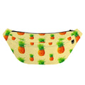 Beige Watercolor Pineapple Pattern Print Fanny Pack