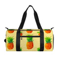 Beige Watercolor Pineapple Pattern Print Gym Bag